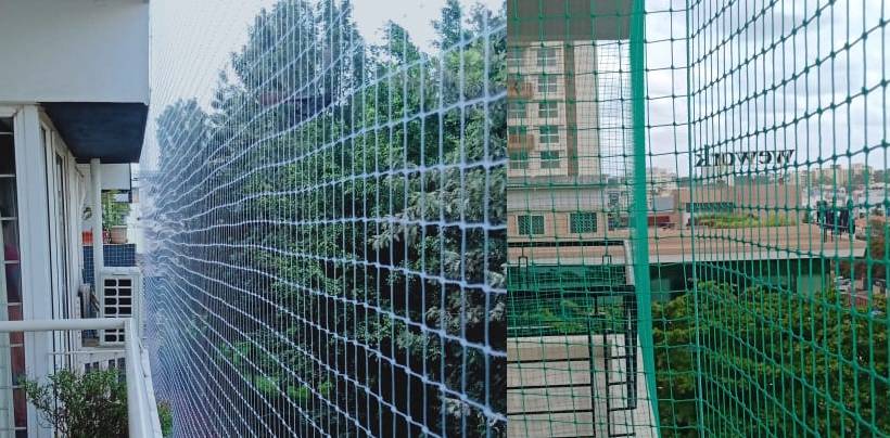 Bird Nets For Balconies In Hyderabad | Call 7674073288 Free Installation