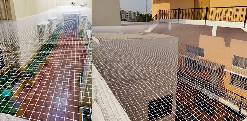 Open Area Safety Nets Fixing In Hyderabad | Call 7674073288 Deepthi Enterprises
