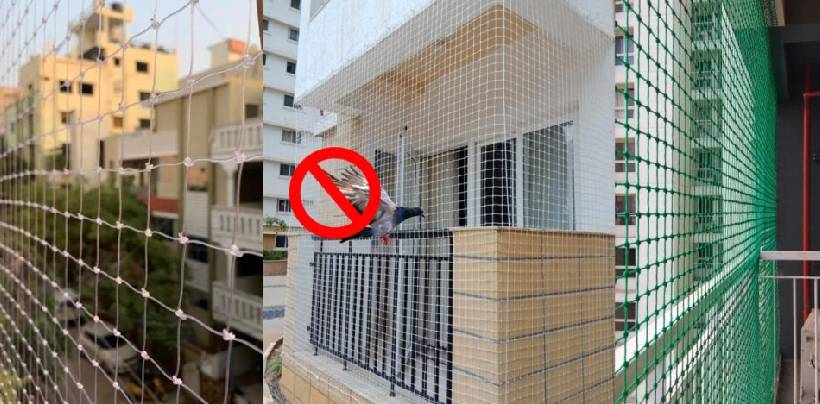 Pigeon Nets for Balcony Hyderabad | Call 7674073288 Deepthi Enterprises